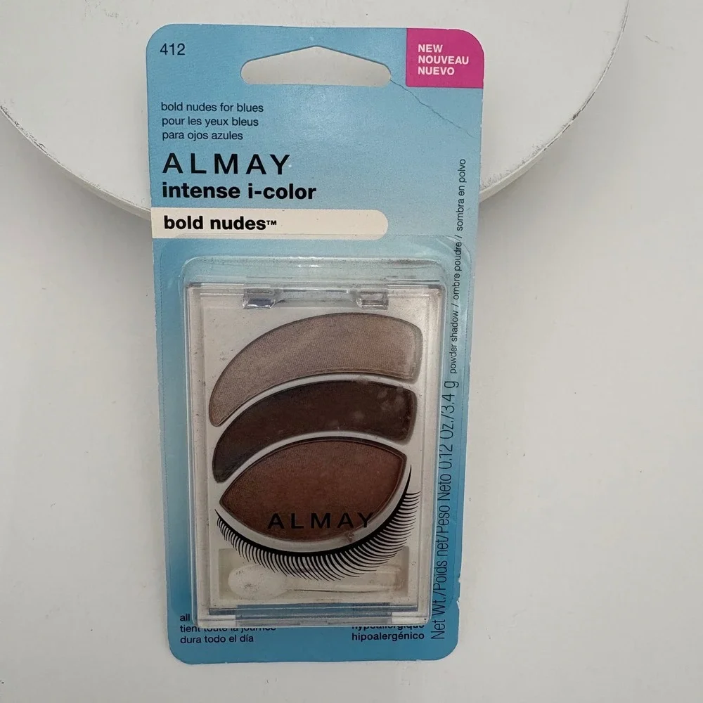Almay Intense i-Color Bold‎ Nudes for Blues Eyeshadow 412 Neutral Brown Trio New